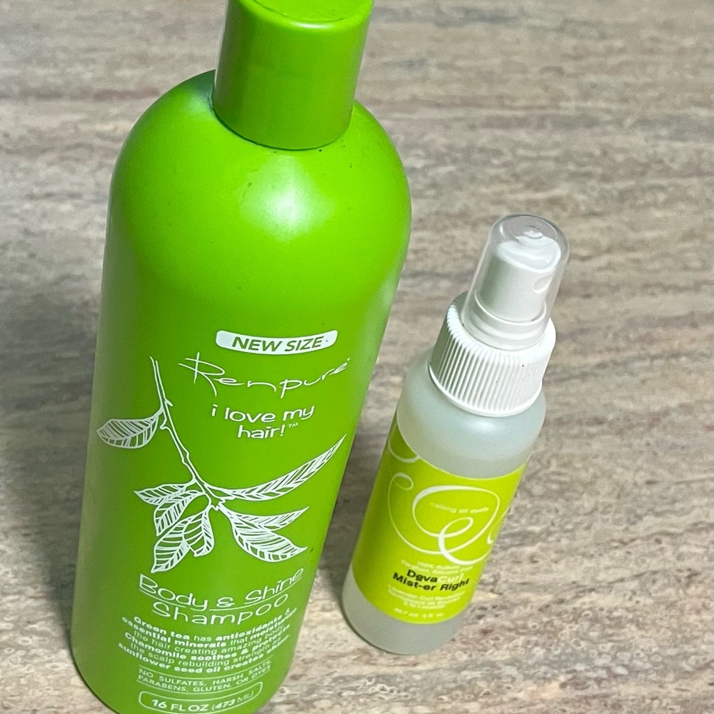 New Renpure shampoo and bonus Deva Curl spray